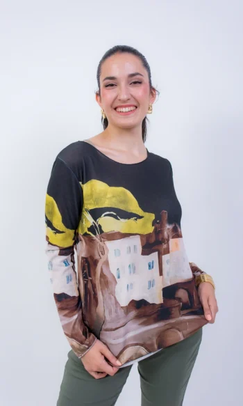 Polera Estampada Acuarela