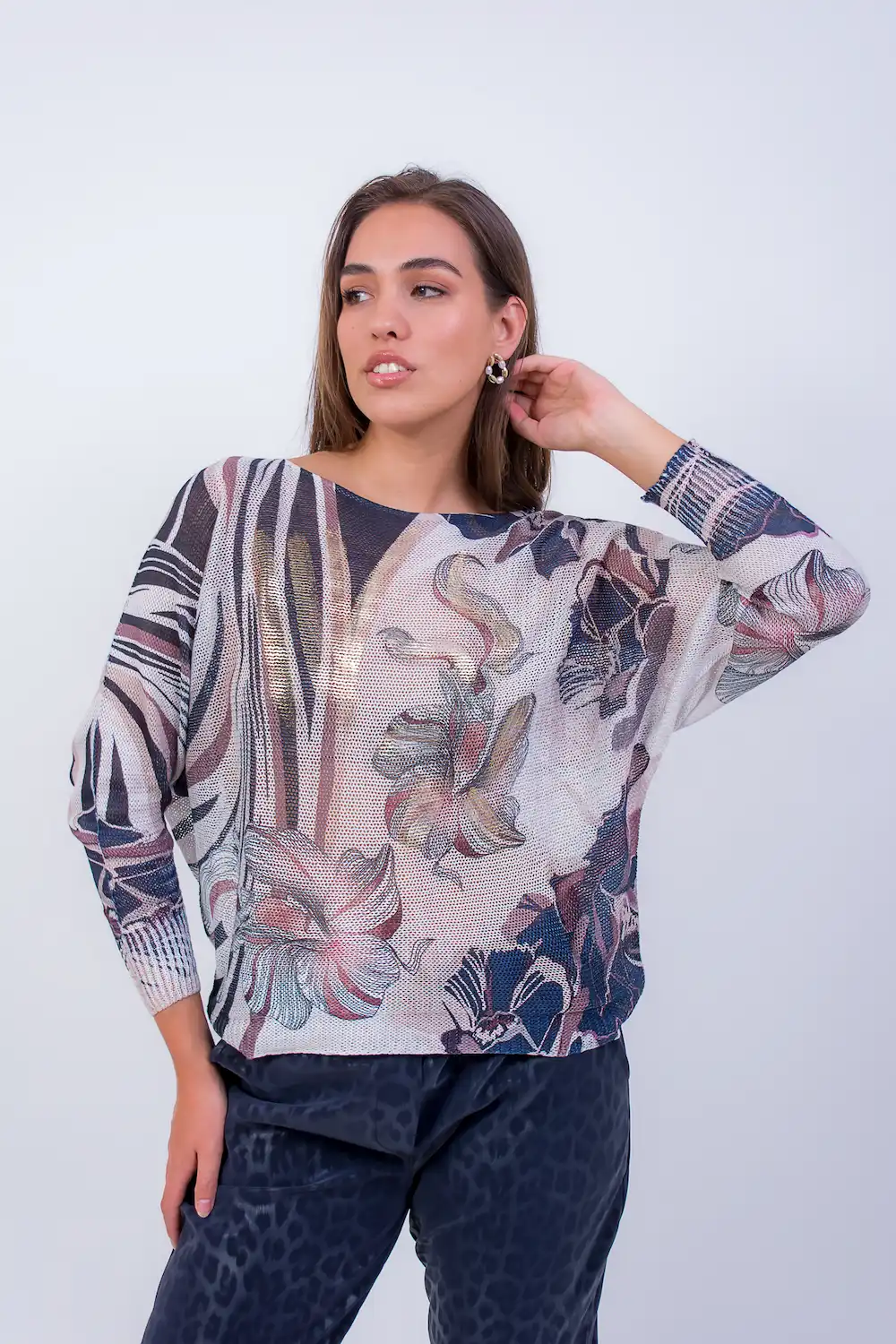 Polera oversize calada