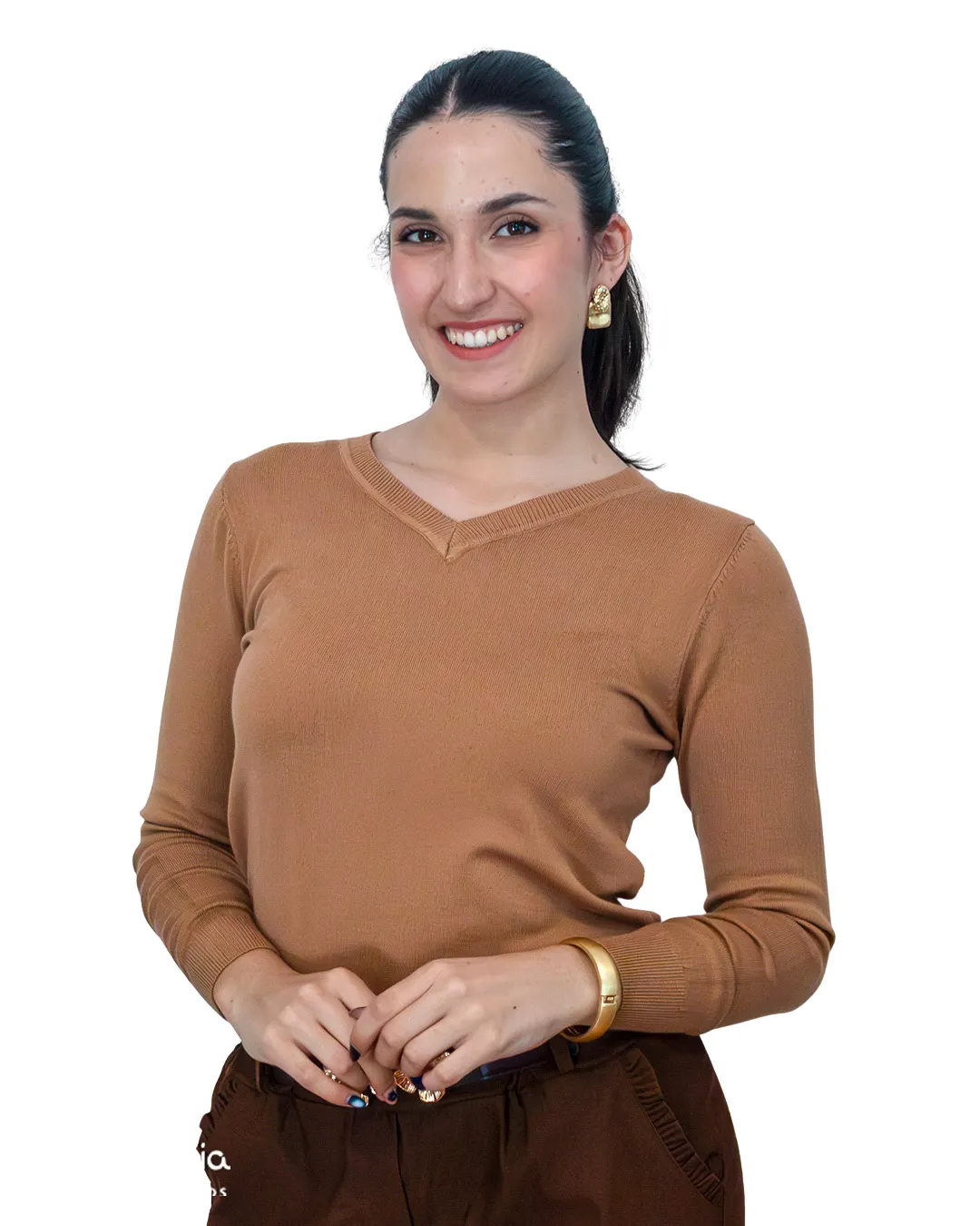Sweaters Básico cuello en V