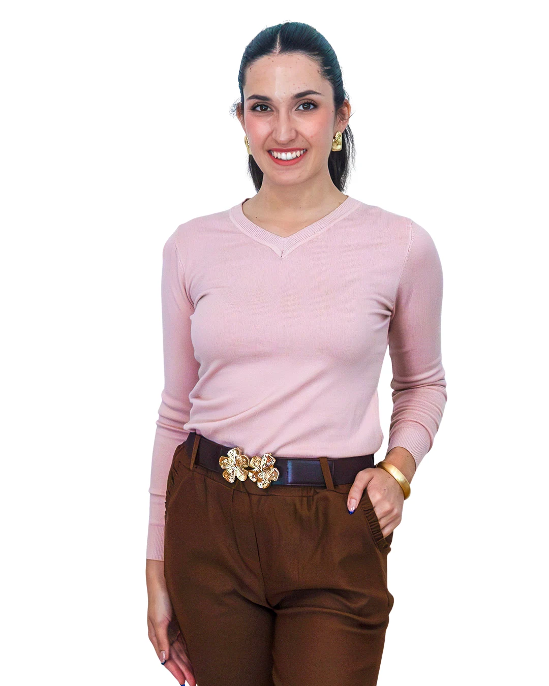 Sweaters Básico cuello en V