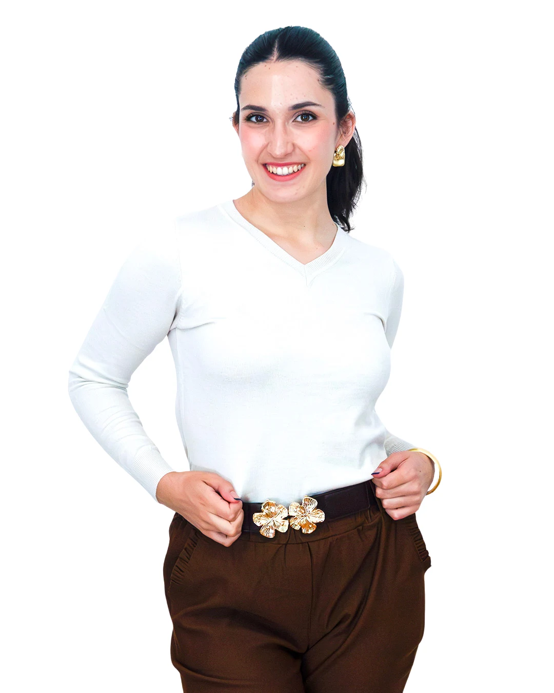 Sweaters Básico cuello en V