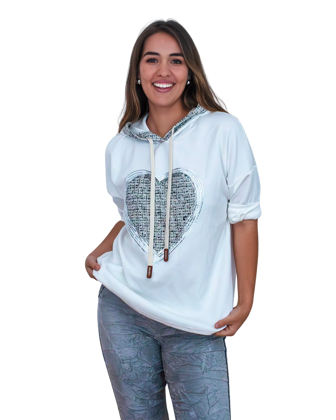 Poleron Capucha Corazón