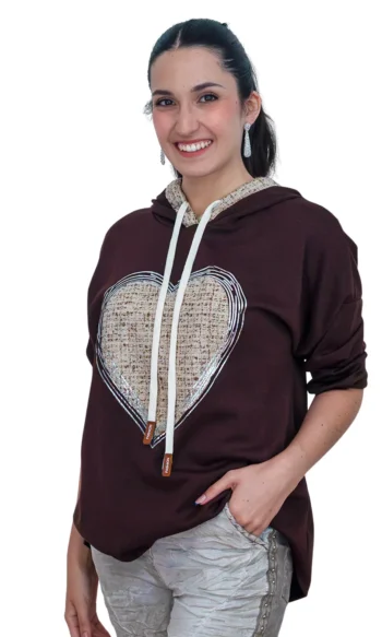 Poleron Capucha Corazón