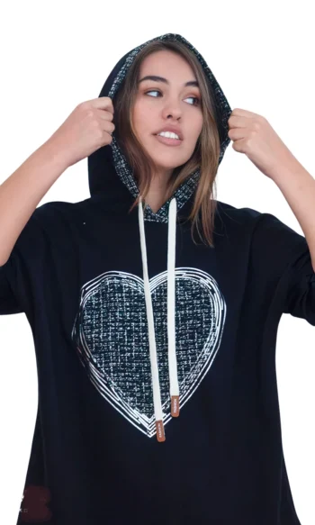 Poleron Capucha Corazón