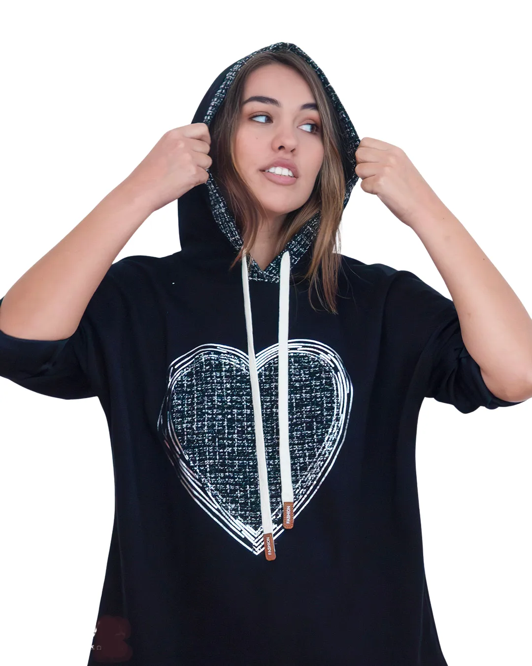 Poleron Capucha Corazón
