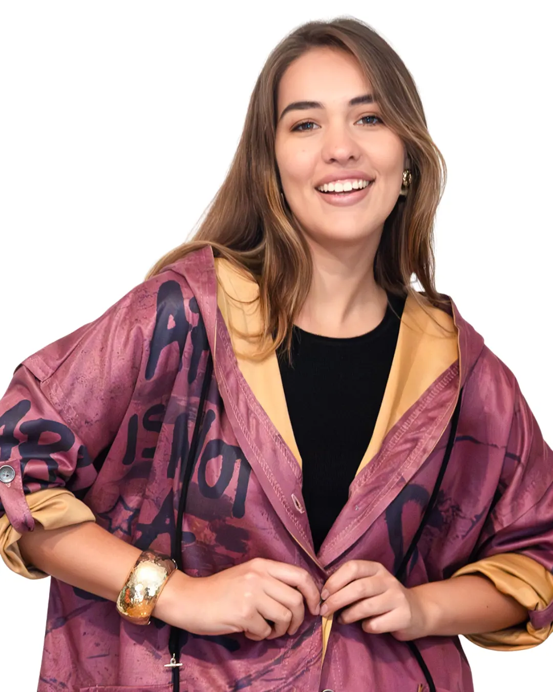 Chaqueta Larga Urban con capucha